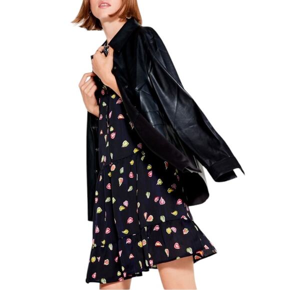 NIC+ZOE Dresses & Skirts - NIC+ZOE Dress XL Party Pears $188 Ruffled Boho Vibrant Peasant Flowy Relaxed Fit